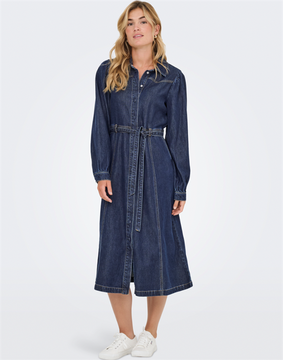 OnlJulie Denim Kjole - Dark Blue Denim